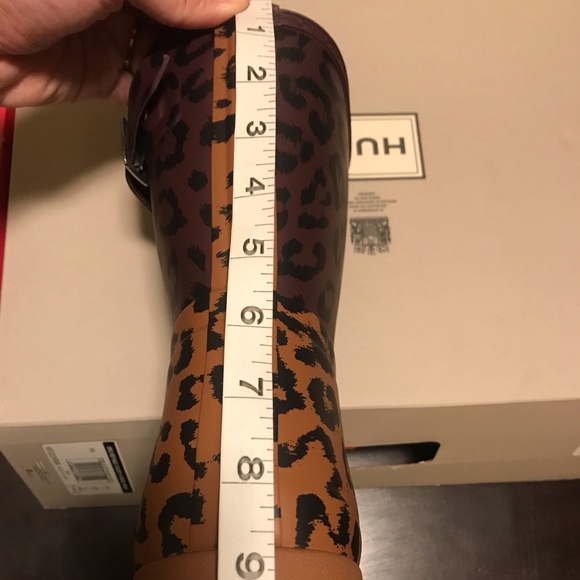 Hunter Refined Hybrid Print Short Rain Boots Sz 9 - Picture 8 of 8